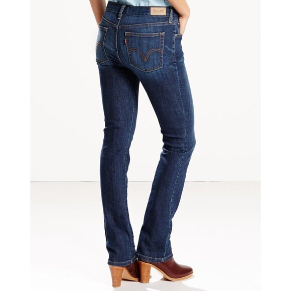 LEVI'S 505 Straight Leg Fit Jeans Sleek Blue sz 6 SWomen's - Picture 2 of 12